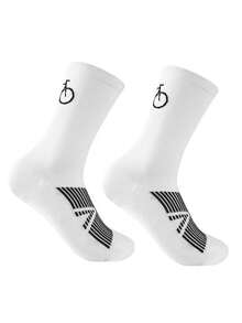 1/2 Pairs Women's Sports Socks, Moisture-Wicking And Breathable, Suitable For Cycling, Running, Bicycle Sports. - Multicolor - View 9