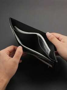 Dompet dan Tempat Kartu yang Dipersonalisasi, Dompet Pria yang Dipersonalisasi, Nama atau Teks yang Dapat Disesuaikan, Dompet Pria Kustom, Tempat Kartu dan Kantong Uang Lipat Warna Hitam Murni, Hadiah Kombinasi Huruf Kustom, Untuk Suami, Ayah, Pacar (Ulang Tahun, Hari Jadi, Wisuda) - Klip Uang Tunai Kompak yang Dipersonalisasi - MultiWarna - View 7