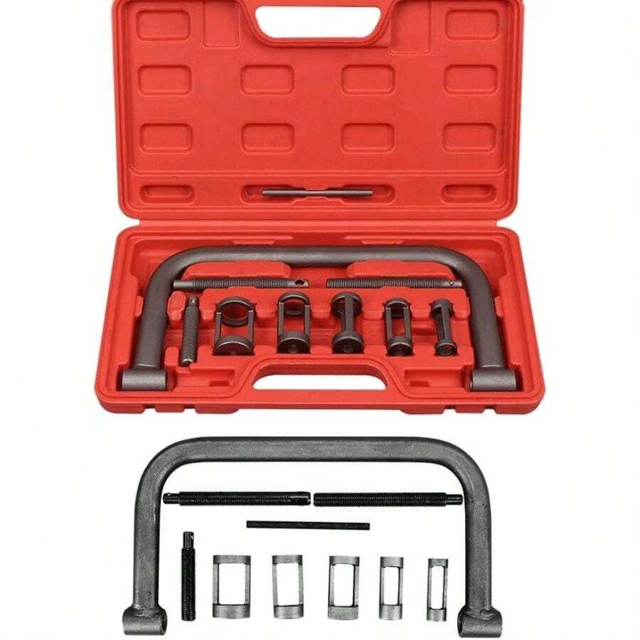 Valve Spring Compressor Kit Remove & Compress Tool For Cars Van Motorbikes Set - A - View 1