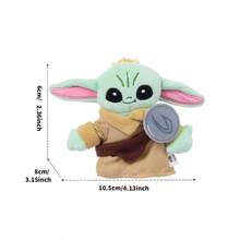 Miniso Star‑Wars  Plush Bag Charm, Grogu(Shield & Macaron), Stormtrooper &  Styles For Option, Soft Stuffed Backpack Pendant, Lovely Collectible Ornament For Fans (1PC) - Multicolor - View 7