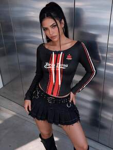Women's Casual Milan Jersey Boat Neck Drawstring Long Sleeve Cropped Zipper Coats For Daily Fall&Winter,Jackets For Women,Fall Winter Coats - Multicolor - View 3