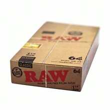Avant Raw ORIGINAL Classic 1/4 Rolling Papers 64-Count Booklets - 24-Pack Box GUARANTEED QUALITY - View 6