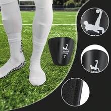 1 Pair Of Mini Football Shin Guards, Designed For Outdoor Sports Training, Featuring Wear-Resistant/Strong/Durable Material Suitable For Both Students And Adults, With A Compact Size - Multicolor - View 2