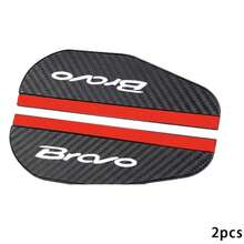 For FIAT Bravo 2Pcs Carbon Fiber Texture Car Rearview Mirror Rain Eyebrow Rain Shield Sun Visor Waterproof Mirror Cover Auto Exterior Accessories - A - View 7