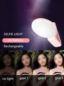 Portable LED Selfie Ring Light, Portable LED Fill Light Selfie Light, Clip-On Fill Light, Phone Selfie Light, Mirror Light With USB Charging, Live Streaming Clip Light Selfie Light, Suitable For Camping, Room Decor, Live Streaming, Video Conference Lighting - C - View 8