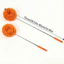 Ceiling Fan Duster With Telescopic Pole - Detachable Brush Head, Easy To Clean - Suitable For RV And Home Use - D - View 6