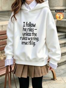 Girls' Hooded Sweatshirts, Fall/Winter Cotton Tops, Knitwear, Girls' Sweatshirts - White - View 3