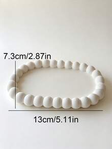 Jewelry Tray White Jewelry Tray Round Bead Decorative Storage Tray Earrings Necklace Ring Storage Box ,Multifunctional Storage Tray,Display Rack High Color Dresser Ornaments Home Display Tray Ladies Gift Home Ornaments - Multicolor - View 10