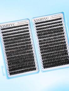 640/608/544 Clusters False Eyelashes Kit, With Lash Glue And Sealant, Tweezers, Brush, Mixed Lashes Easy To Use Beginner Friendly, Soft Natural Thick Classic Lash Extension Kit, Suitable For Daily, Wedding, Party, Cosplay Makeup - Multicolor - View 9