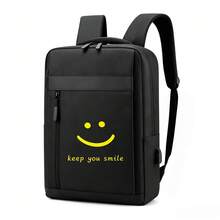 10*29*40cm Funny Smile Pattern Print Backpack For Boys, Business Backpack, Multiple Colors Available, Girls Backpack, Suitable For Campus, Short Trips, Student Campus, Daily Commute And Work Travel, Large Capacity Compartment For Laptop And Various Learning Supplies, All Seasons - Backpack - View 14