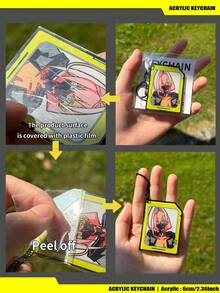 Faithful Replica Of Cyberpunk2077,Cyberpunk Keychain,TaliaYang/D/WeakKingsley/RomanCaeax,2D Acrylic Keychain - Double-sided Acrylic - View 3