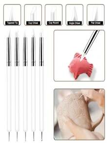 27 Pieces Nail Art Design Tools, Nail Detail Painting Brushes, Nail Dotting Pens, For Nail Art Creation - Multicolor - View 3