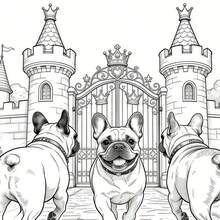 1 cuốn sách tô màu cho người lớn Bulldog, các trang tô màu Bulldog phong cách kỳ ảo, giúp giảm căng thẳng, lựa chọn quà tặng tuyệt vời cho những người yêu thú cưng trưởng thành - Chó Bull Pháp - Xem 3