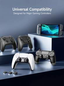 Jemdura Soft Silicone Thumb Grips (2pcs) For Switch/NS2 Joy-Con And Pro Controllers - Anti-Slip, Anti-Sweat Design, Enhanced Grip And Control; Soft And Durable; Available In 3 Colors And Styles - Ideal Gaming Accessory - View 4