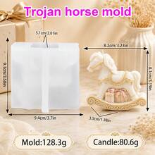Zhonghui Mold 3D Cute Horse Silicone Mold, Rocking Horse Candle Mold, Suitable For DIY Handmade Soap, Resin, Plaster, Handmade Crafts And Gifts Decoration - Animal - View 10