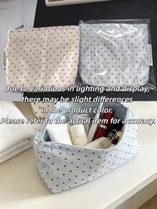 1pc Coquette Style, Rectangular Flat Pouch, Cosmetics & Small Personal Item Storage Bag, Makeup Pouch Toiletry Organizer, Perfect For Daily Use, Travel, Back To School, Birthday Holiday Gift For Women Girlsroom Decorchristmasautumn Home Decor - Multiple Colors and Styles - View 11