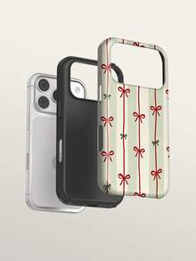 KOOLIFE Romantic French Style Phone Case, Compatible With IPhone 18 Pro Max, 17 Pro Max, 16 Pro Max, 15 Pro Max, 14, 13, 12, 11 -- Christmas Vibe - Bow - View 4