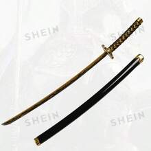 25cm Acrylic Katana Model With Damascus Steel Blade, Original Japanese Samurai Sword Anime Cosplay Prop Toy - 9.8 Inch / 25 cm - View 5
