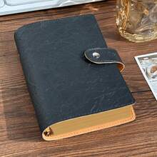 A6 Kraft Paper Notebook, Highly Attractive INS Style Loose-Leaf Detachable Notebook, Soft Cover Portable Planner, Study Note-Taking Supplies - Multicolor - View 12