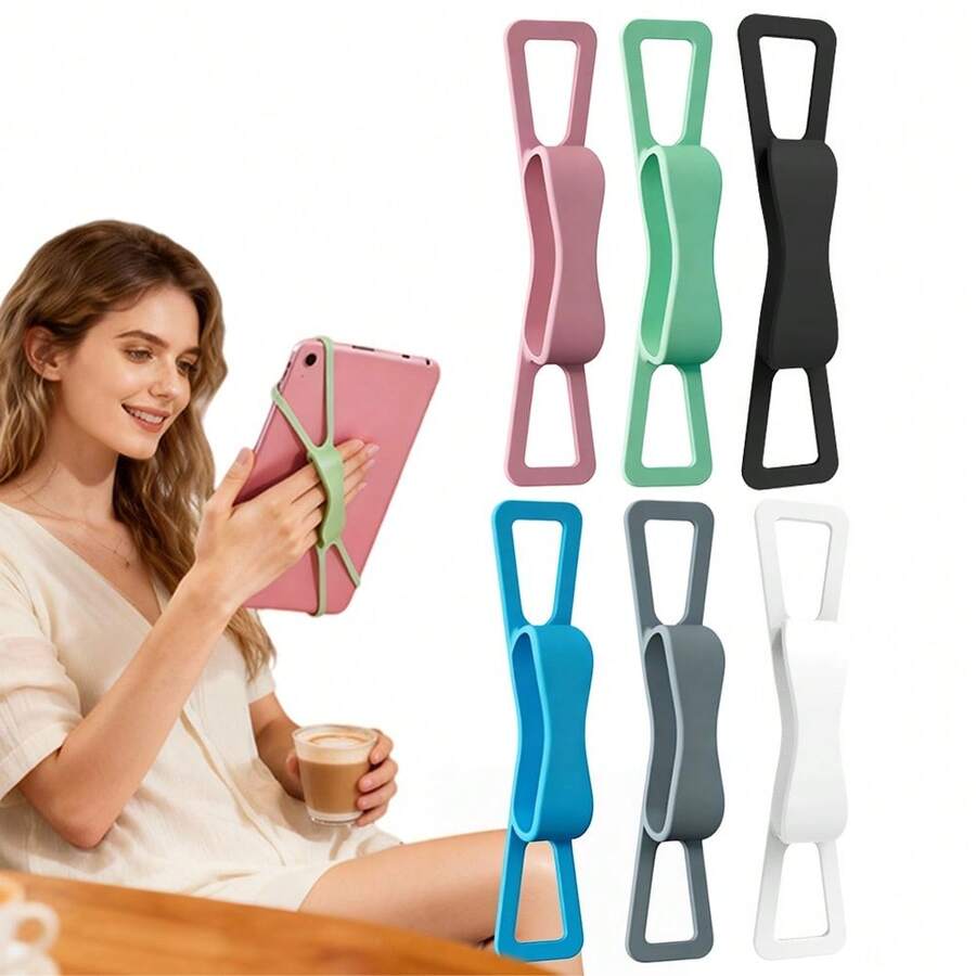 2 Peças Suporte de Alça de Silicone para E-Readers, Kindle e Tablets ...