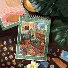 1pc, Odd House Theme Sticker Book, Rich Daily Home Decor Material Stickers, Creative Decoration For Planner DIY Base Material, Suitable For Scrapbooking, Junk Journal Decoration Stickers - one-size - View 3