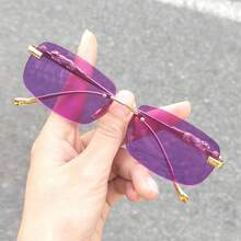 [HOYNI] Brand Designed Fashion Rimless High-End Glasses, Suitable For All Seasons, Elegant High-End Unisex Glasses, Fashion Gift - Fashion Accessory - Multicolor - View 10