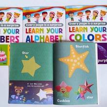 Kids Early Enlightenment Learning Book, Educational Cognition Toy For Basic Knowledge Learning, Learn Alphabet Letters Numbers Shapes Colors,Preschool Learning Book - Multicolor - View 9