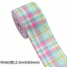 Christmas Wide Plaid Ribbon 6.3cm Wavy Edge Faux Linen Woven Tape 3 Colors Available Large Bow Gift Wrapping Tie Christmas Tree Wreath Decoration DIY Material - Plaid Ribbon - 2 Yards - View 11