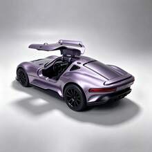GT Alloy Sports Car Model, Zinc Alloy Body Durable And Impact Resistant. Double Door Structure, Adjustable Rear Wing, Display And Collect, Upgraded Detailed Interior, Realistic Front And Rear Differentiated Tires. Electrostatic Painted Texture High-End, Full Of Details, Collectible Decor - Multicolor - View 10