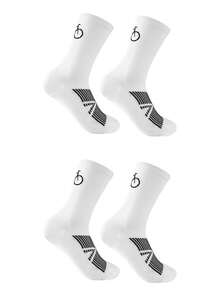 1/2 Pairs Women's Sports Socks, Moisture-Wicking And Breathable, Suitable For Cycling, Running, Bicycle Sports. - Multicolor - View 7