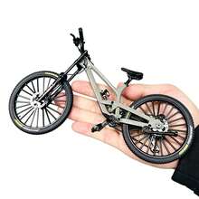 1pc New Alloy Bicycle Model Simulation Mountain Bike Downhill Bike Road Bike Ornament Gift Toy, Party Gift, Birthday Gift, Easter Small Gift - Grey-43 - View 8
