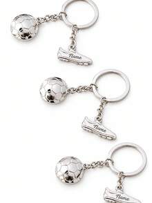 Customized Football Keychain Gift, Football Keychain Pendant, Football Fan Couple Keychain, Travel Bag Charm, Customized Name Keychain - Multicolor - View 9