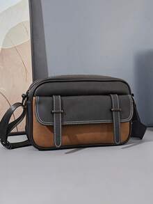 New Men's Shoulder Small Bag, Brand Vintage Fashion Crossbody Messenger Bag For Outdoor - Multicolor - View 8