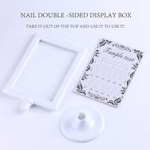 Desktop Nail Tip Display Stand, Reusable Sample Display Frame With Base, False Nail Art Chart Board For Nail Salon Manicure Gel Polish Showing, 3 Colors Optional Nail Tool - Multicolor - View 9