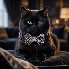 Suitable For Cats And Dogs Universal Bow Collar For Small And Medium Dogs And Cats, Christmas Gift Shiny Bow Anti-Choke Design, Pet Collar, Dog Princess Style Suitable For Daily Wear, Cat And Dog Photo Shoots And Holiday Dressing, Bow Is Sturdy And Not Easily Detached. - Pink - View 7