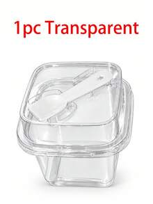 Kotak Puding Transparan dengan Tutup dan Sendok, Gelas Kue Pesta yang Dapat Digunakan Kembali untuk Pria dan Wanita, Set Gelas Pesta Persegi untuk Dekorasi Rumah Musim Gugur dan Musim Dingin, Dapur, Perkemahan, Asrama, Perlengkapan Pesta Kembali ke Sekolah, Penyimpanan Makanan Dalam dan Luar Ruangan, Aksesori Penting - MultiWarna - View 10