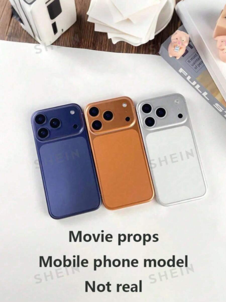 Phụ kiện điện thoại Apple mới nhất, mô hình điện thoại phong cách cổ điển, phù hợp trang trí nhà cửa - đạo cụ diễn phim, đạo cụ quay video ngắn, đạo cụ hài hước ngày Cá tháng Tư, đồ dùng lễ hội, có 3 màu, quà tặng trêu đùa lý tưởng - Nhiều màu 2 - Xem 1