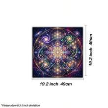 1 buah Kain Tarot Geometri Suci Bunga Kehidupan Kubus Metatron Kain Altar Galaksi Kosmik Langit Berbintang Taplak Meja Pembacaan Tarot Penyihir Alas Ramalan Wiccan untuk Kartu Tarot - Hitam - View 9
