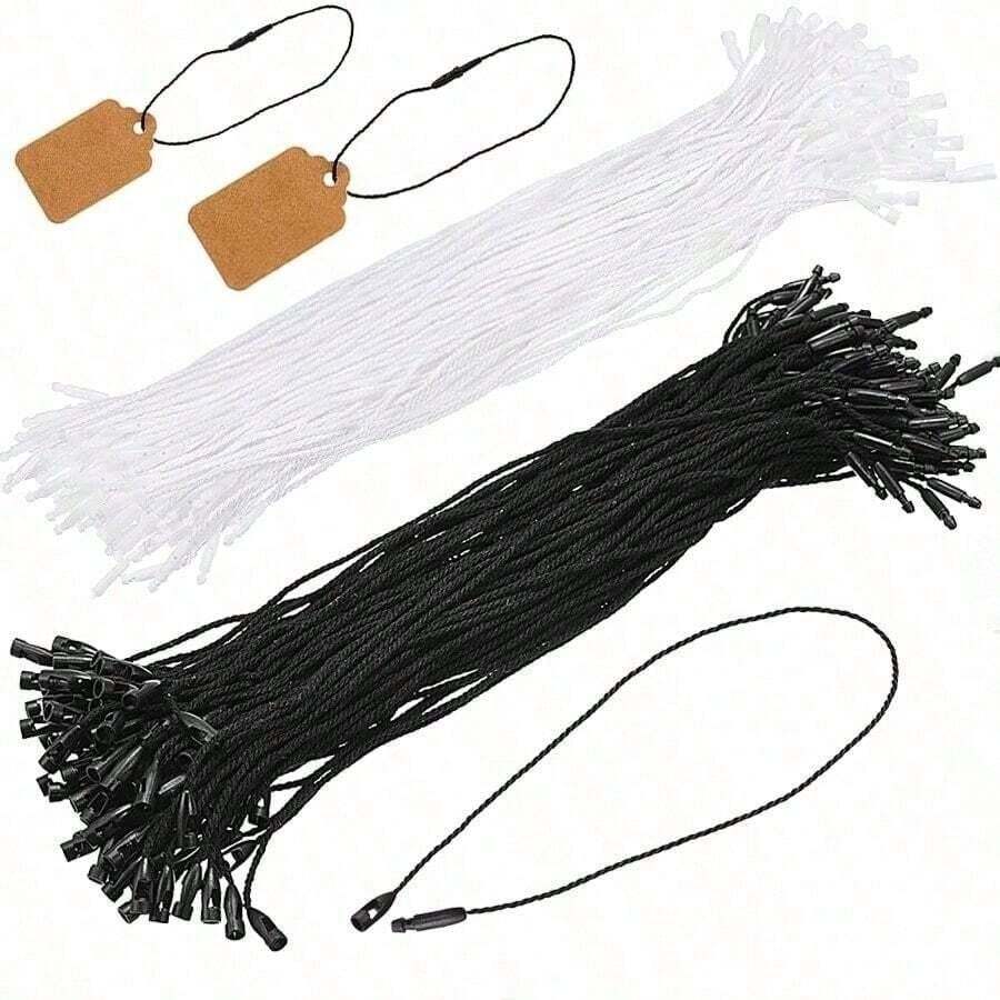 100 Pcs Polyester Garment Hang Tag Strings Cotton Hang Tag String ...