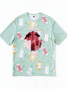 Strevion FRIENDS Men's Slogan & Character Print Crew Neck Casual Short Sleeve T-Shirt - Multicolor - View 2