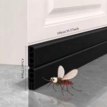 3 Layers 7 Holes Self Adhesive Door Bottom Seal Strip Soundproof Windproof Dustproof Insect Proof For Wooden Doors Home Interior Door Gap Blocking - Style 1 - View 4