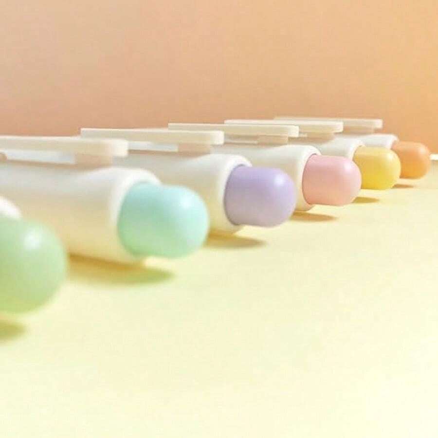 Ballpoint Pen, Mini Cute Macaron Retractable Ballpoint Pen Set - Black Ink Medium Tip, Quick Drying, Portable, Comfortable Writing | Office Bible Journal Pen - Multicolor - View 1