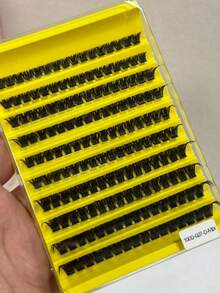 OBOVAY 200pcs D Curl Voluminous Eyelash Extensions, 0.07mm D Curl, 8-16mm Mixed Length Natural Eyelash Extensions, Ultra High Density Long Eyelashes, Halloween Costume Props, Suitable For Beginners And Home Use - Multicolor - View 4