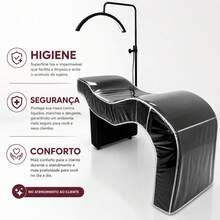 Capa Transparente Para Maca Capitone - ERGONÔMICA 80 CM - Visão 5
