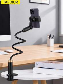 TAFDIUR 1pc ABS Material + Aluminum Alloy Max 75cm Flexible Adjustable Clip-On Slouchy Phone Holder, Suitable For Living Room/Office/Bedroom And Other Scenes, Aluminum Alloy Easier To Bend And Adjust, Clip-On Installation Convenient And Fast, Multi-Point Rotation Adjustment, Stable And Not Easily Shaking - Multicolor - View 4
