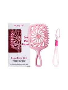 Hair Comb, Curling Comb, Detangling Comb With Chain Rope. Women's Detangling Comb, Comb, Hollow Massage Comb, Gift Box Packaging, Women's Hair Comb - Multicolor - View 6