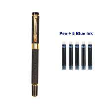 A High-End Matte Black Fountain Pen / High-Quality Metal Calligraphy Pen / Smooth Ink Flow / Suitable For Students, Offices And Business Gifts / Elegant Pen For Students' Calligraphy Practice - Fountain Pen - View 13