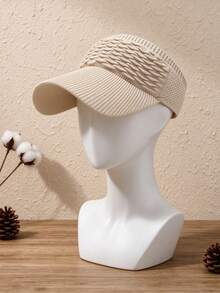 Warm Hat For Women, Hollow Top Knitted Casual Hat For Autumn And Winter, Suitable For Outdoor Running, Mountain Climbing, Camping, Golf - Multicolor - View 12