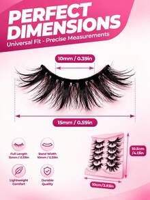 5 Pairs False Eyelashes, Explosive Voluminous Fox Style, Soft & Lightweight Black Stem, Durable & Flexible, Fits Eye Shape With Long-Lasting Makeup Effect, Instant Fox Eye Enlarging Effect, Light European Fox Style False Eyelashes, Suitable For Beauty Bloggers & Hot Girls, Perfect For Theme Parties, Makeup Creation & Photography - View 3