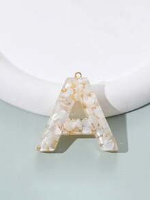 10/20pcs Random 26 English Letter Charms DIY Jewelry Accessories Bag Keychain Resin Epoxy Car Keyring - Letters Shipped at Random - View 3